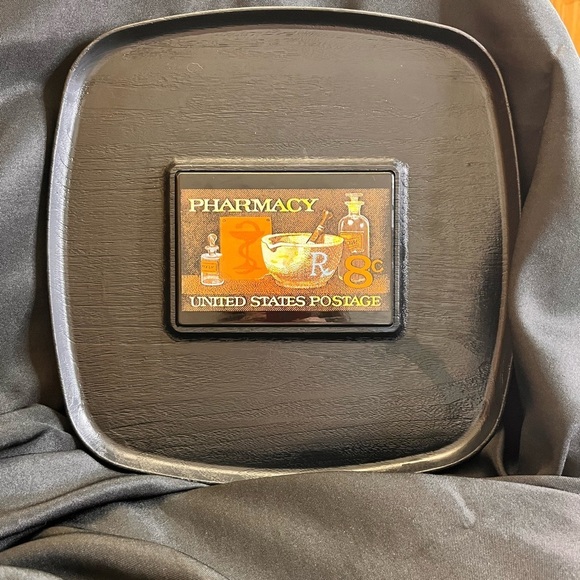Westwood Thermo-Serv Serving Tray featuring the 1972 U.S Pharmacy Postage Stamp - Picture 2 of 12